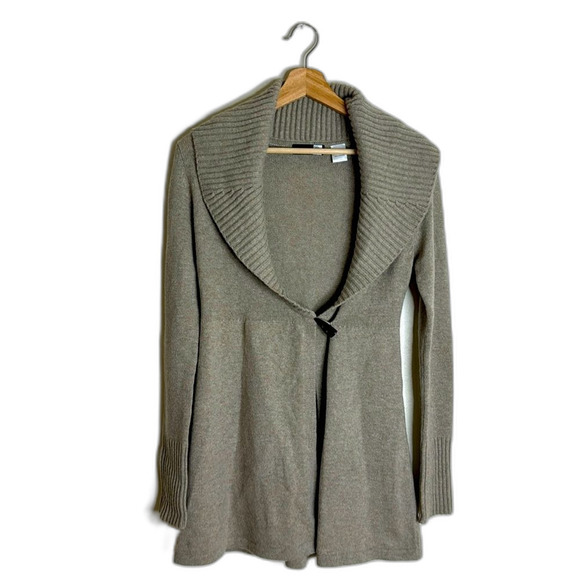 Saks fifth Ave classic 100% cashmere ladies open cardigan sweater size small - Picture 1 of 10